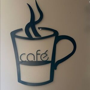 Black Metal Café Wall Art